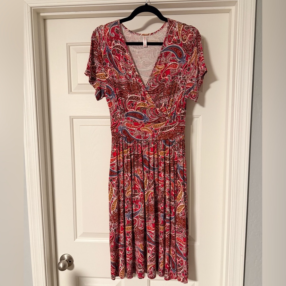 Red Paisley Women’s Dress